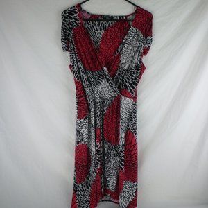 Alfani Black/ Rosewood Casual Dress - Size Medium